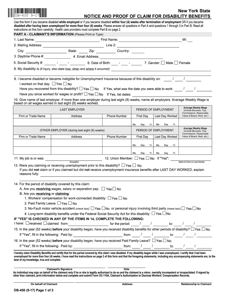  Disability Form 2004