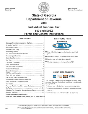 Ga Form 500 Instructions