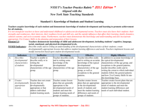 Nysut Rubric  Form