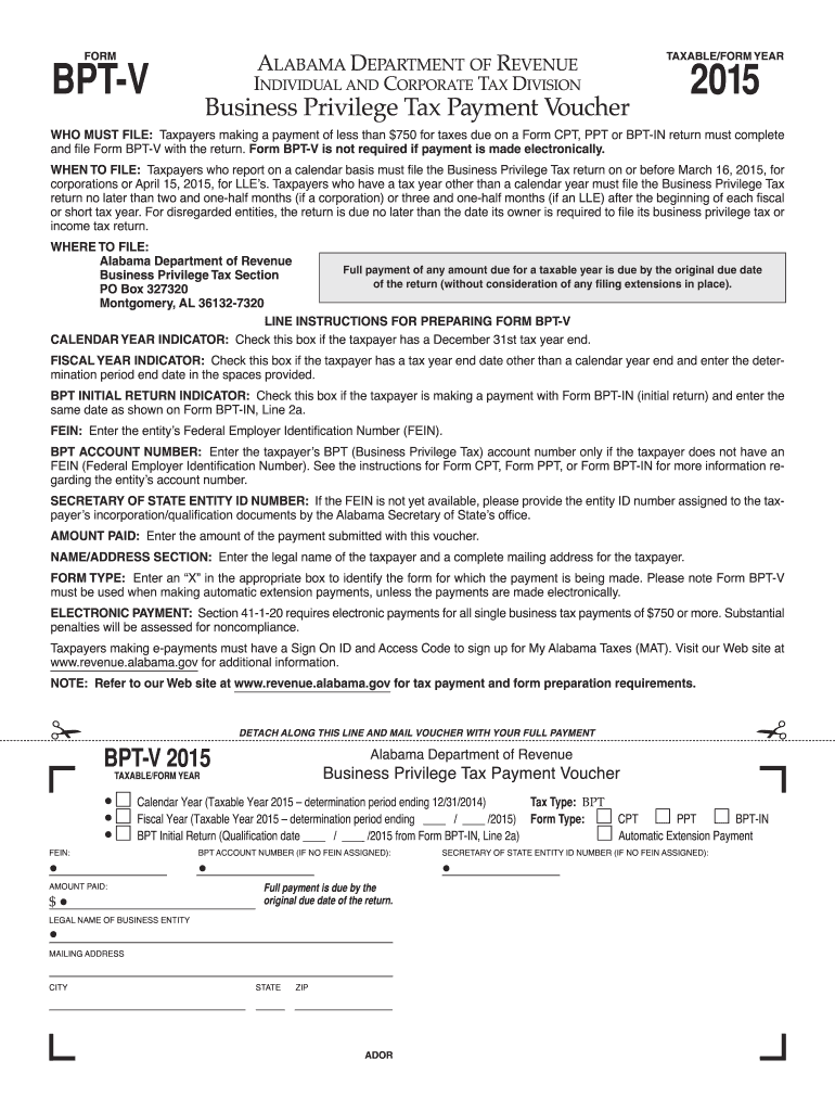  Alabama Bpt V Form 2020