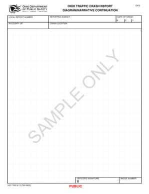 OH 2 DiagramNarrative Continuation Publicsafety Ohio  Form