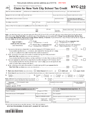 Nyc 210 Form