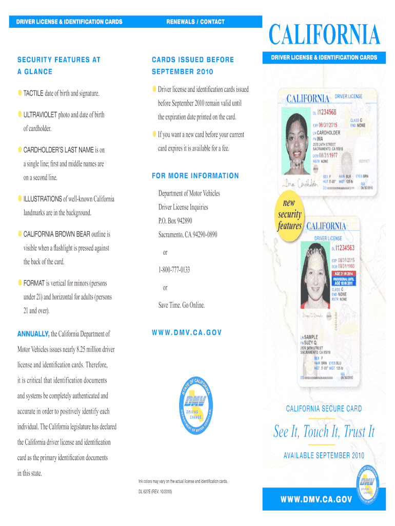 Ca Identification  Form