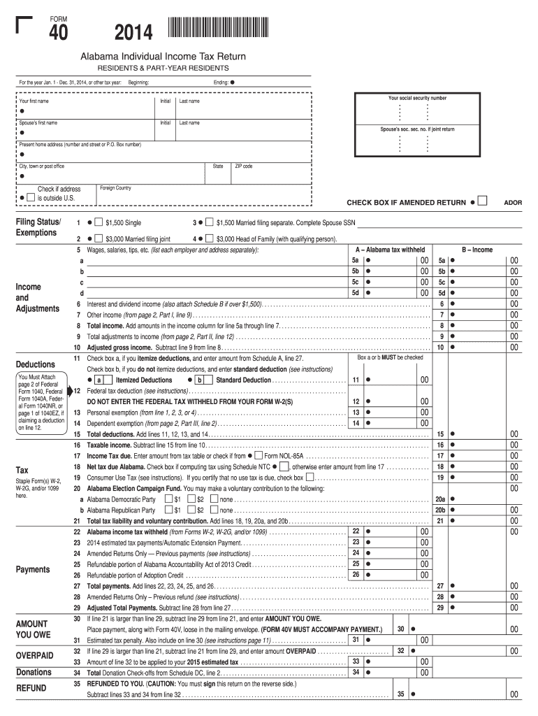  Form 40 2019