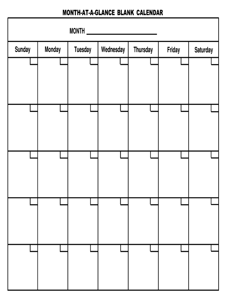 Month Templates  Form