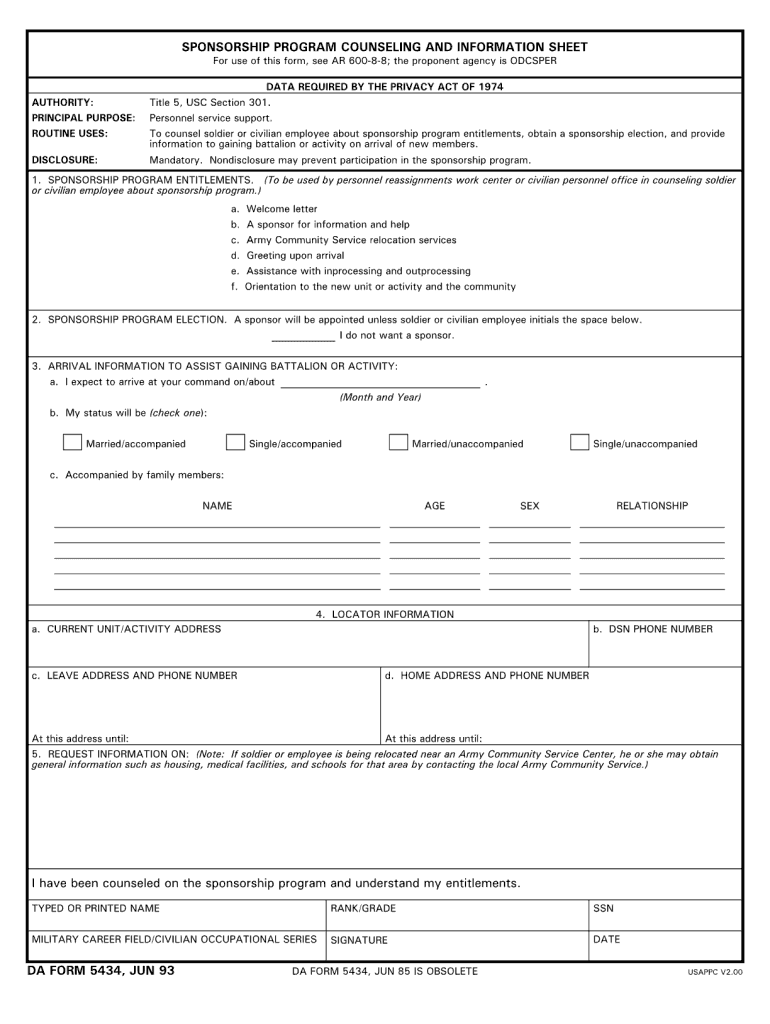 Da 5434  Form