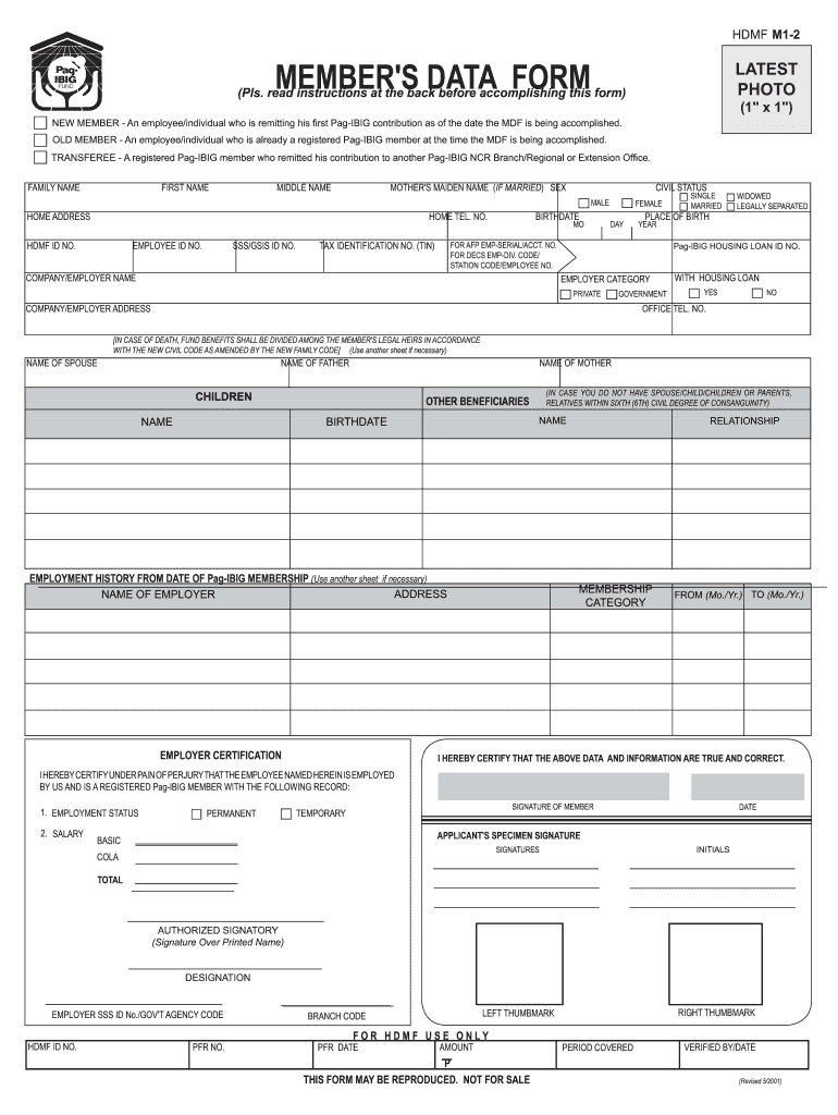 Pagibig Online  Form