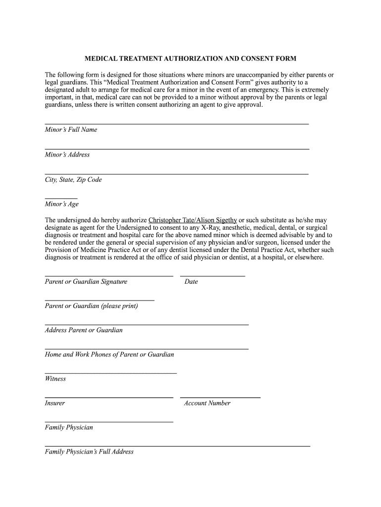 Consent For Medical Treatment Form Template from www.signnow.com