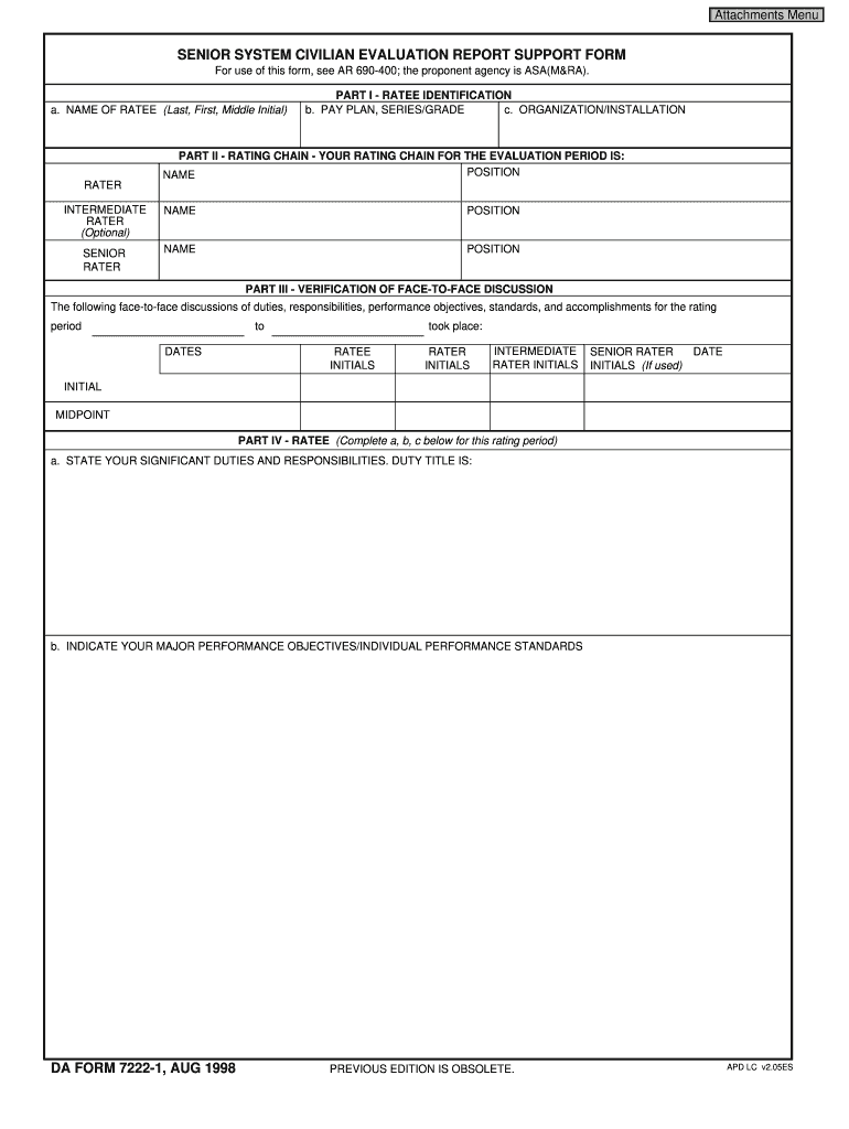  Da Form 7222 1 1998-2024