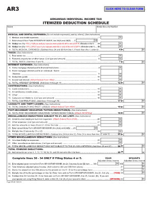 Medical and Dental Expenses Dfa Arkansas  Form