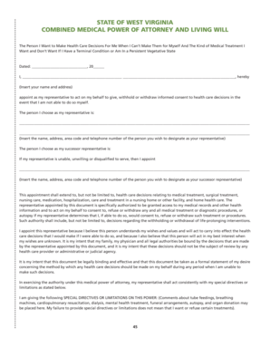 Living Will Wv  Form