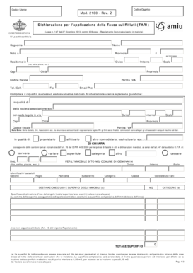  Modello 2100 Amiu 2014-2024