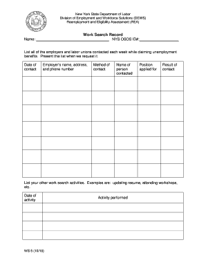 What is Online Record Fill Work Form