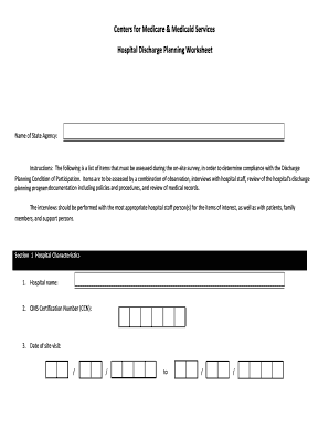 Cms Discharge  Form