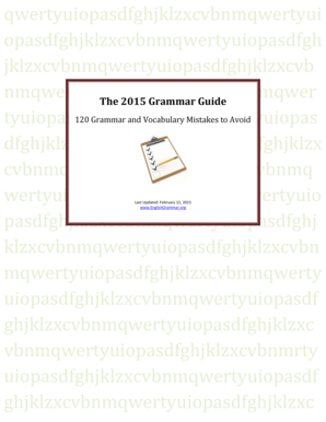 120 Grammar and Vocabulary Mistakes to Avoid  Form
