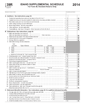 Form 39R Tax Idaho