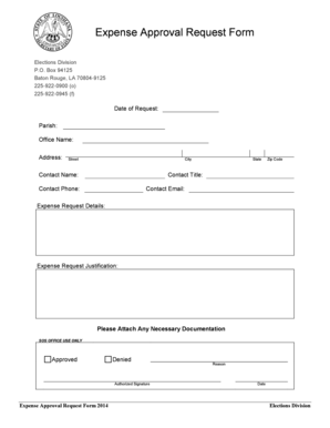 Expense Forms Printable