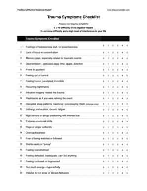 Trauma Symptom Checklist PDF  Form