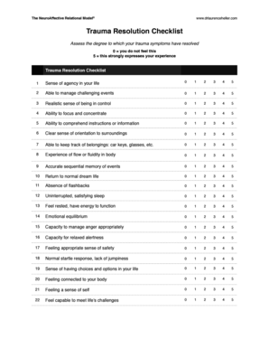 Neuroaffective Relational Model PDF  Form