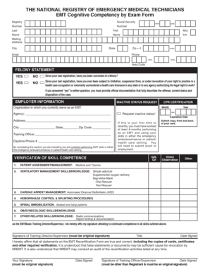 Cognitive Competency  Form