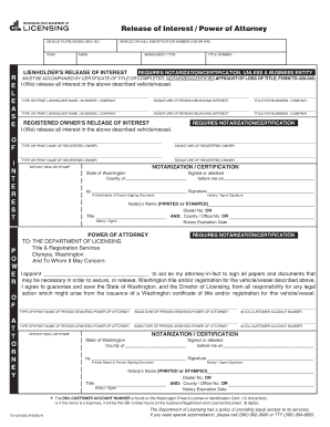 Release of Interest Form