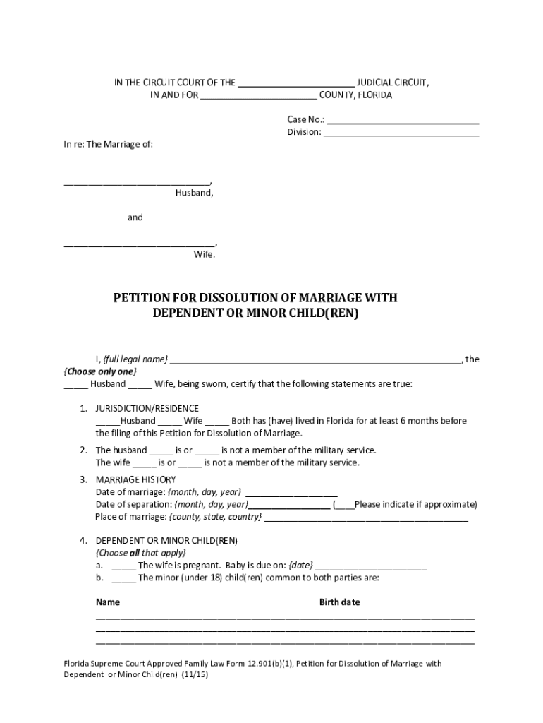  Florida Family Law Forms 2015