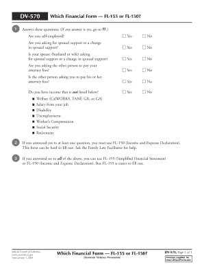 California Form Fl 155