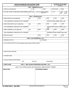 Blank Ncoer  Form