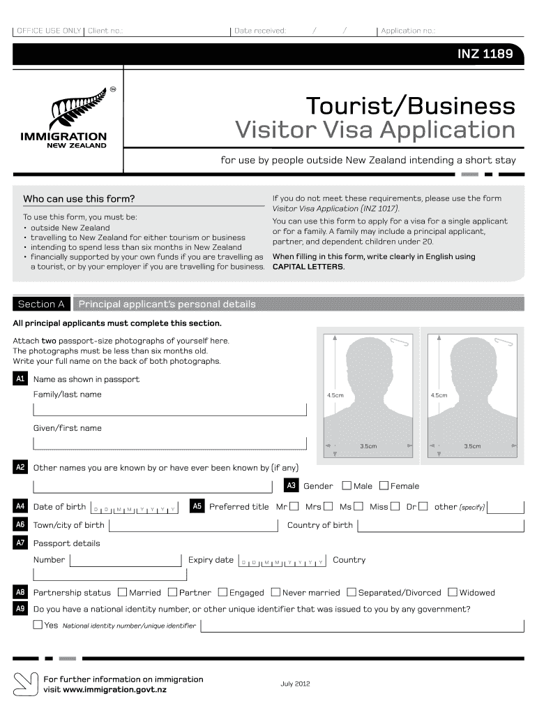  New Zealand Visitor Visa Forms Download 2015