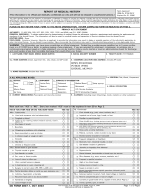 Dd Form 2807 1 Oct