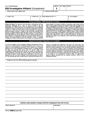 Blank Usps Form 2568a