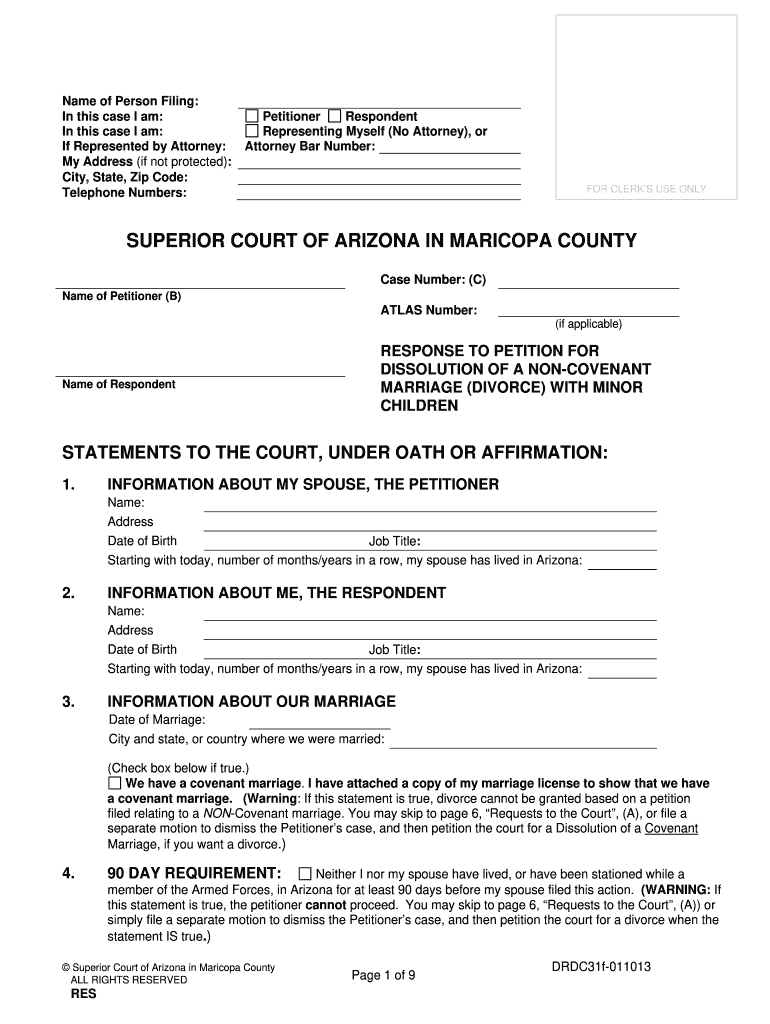  SUPERIOR COURT of ARIZONA in MARICOPA COUNTY  Superiorcourt Maricopa 2013