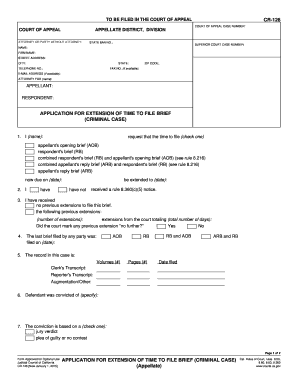  Cr 126 Fillable  Form 2015