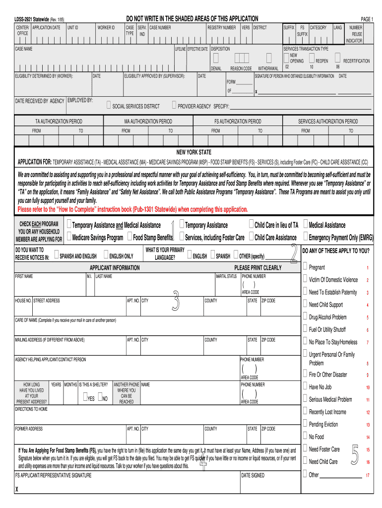 Ldss 2921 Form