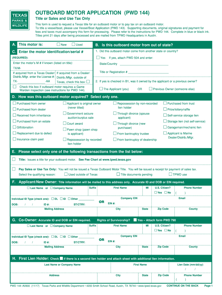 Pwd 144  Form