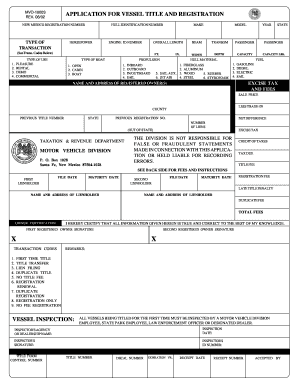 Nm Applicatiuon for Title  Form