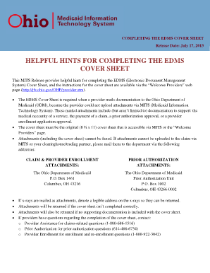 Edms Cover Sheet  Form