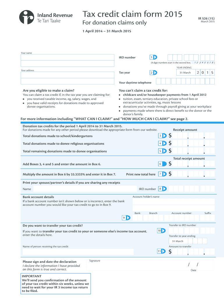  Ir 526  Form 2015