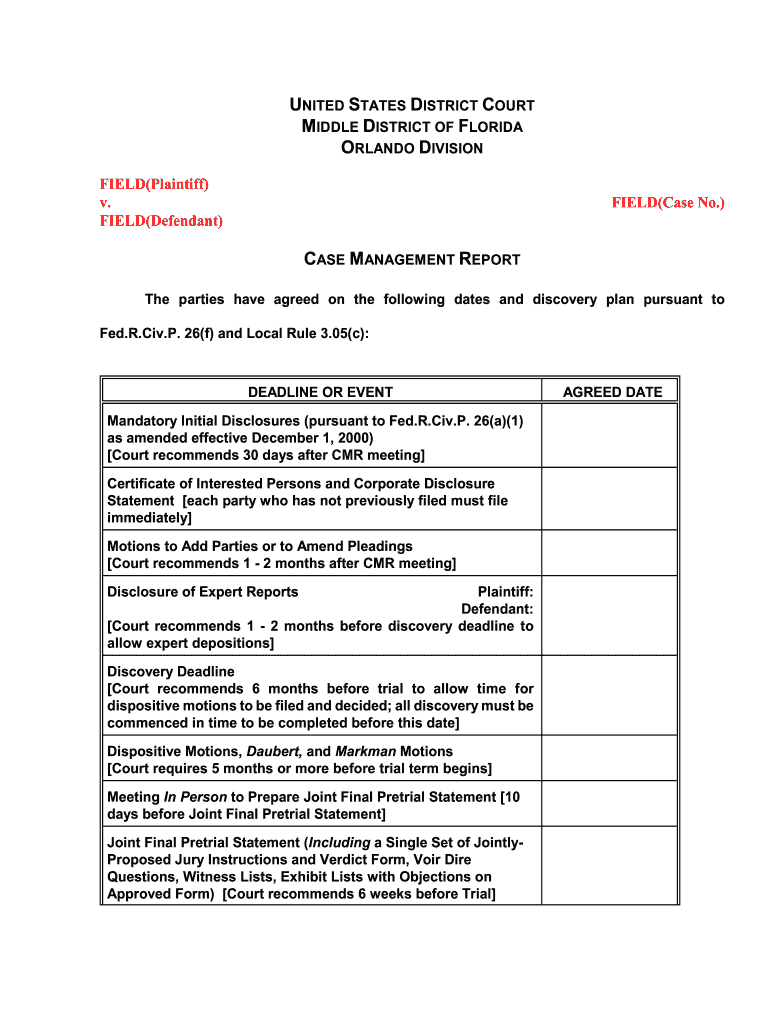 how to write a case management report