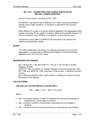 Aashto T 224 PDF Download  Form