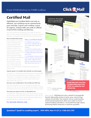 Certified Letter Template  Form