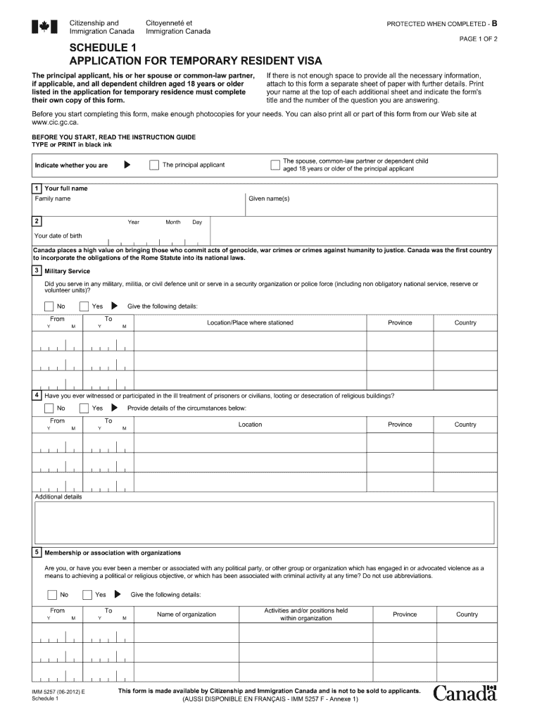  Imm5257  Form 2012