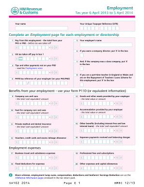 Sa 102 Form