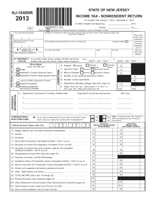 NJ Division of Taxation Income TaxHow and When to File an  Form