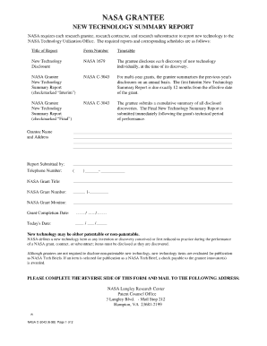 New Technology Report  Form
