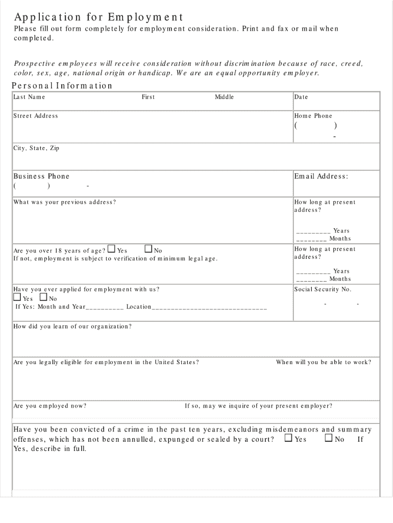 Rita's Application  Form