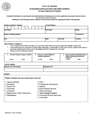 Team Georgia  Form