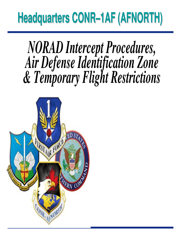 Intercept Air Defense Identification Zone  Form