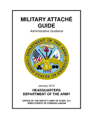 Military Attache Guide Form
