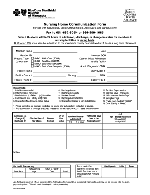 Nursing Communication Form